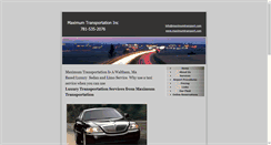 Desktop Screenshot of maximumtransport.com