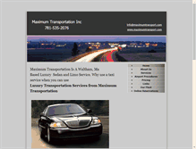 Tablet Screenshot of maximumtransport.com